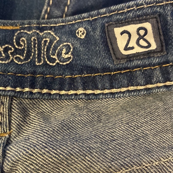 Women's Miss Me Mid-Rise Cuffed Distressed Destructed Skinny Jeans Size 28 VGC - Picture 8 of 8